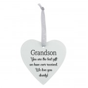 3pk -Glass Ornament Grandson Best Gift - Pack of 3 3pk -Glass Ornament Grandson Best Gift - Pack of 3