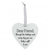 3pk -Glass Ornament Dear Friend - Holidays - Pack of 3 3pk -Glass Ornament Dear Friend - Holidays - Pack of 3
