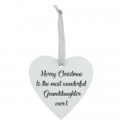 3pk -Glass Ornament Christmas Granddaughter - Pack of 3 3pk -Glass Ornament Christmas Granddaughter - Pack of 3