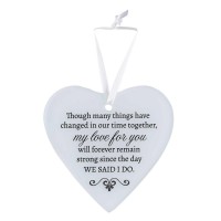 3pk -Glass Ornament My Love For Anniversary - Pack of 3