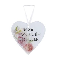 3pk -Glass Ornament Mom You Are The Best Ever - Pack of 3