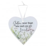 3pk -Glass Ornament Sister Never Forget How - Pack of 3 3pk -Glass Ornament Sister Never Forget How - Pack of 3