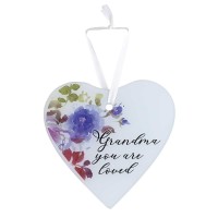 3pk -Glass Ornament Grandma You Are Loved - Pack of 3