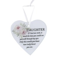 3pk -Glass Ornament Daughter If I Had One - Pack of 3