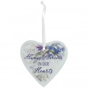 3pk -Glass Ornament Always & Forever In Our - Pack of 3 3pk -Glass Ornament Always & Forever In Our - Pack of 3