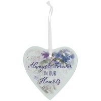 3pk -Glass Ornament Always & Forever In Our - Pack of 3