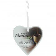 3pk -Glass Ornament First Holy Communion Luke - Pack of 3 3pk -Glass Ornament First Holy Communion Luke - Pack of 3