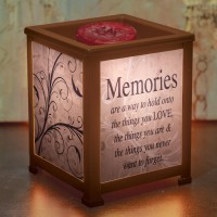 Memories Lighted Glass Scent Warmer