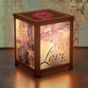 Love You More Lighted Glass Scent Warmer