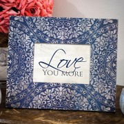 LOVE YOU MORE DECO NAVY FRM