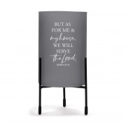 2pk -Hurricane Candleholder As For Josh.24:15 - (Pack of 2)
