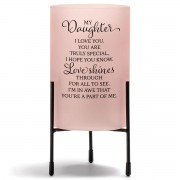 2pk -Hurricane Candleholder Daughter Love You(Pack of 2)