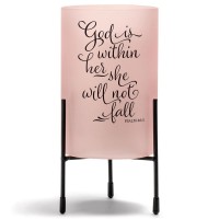 2pk -Hurricane Candleholder God Is Within Her - (Pack of 2)