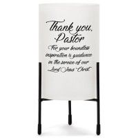 2pk -Hurricane Candlerholder Thank You Pastor - (Pack of 2)