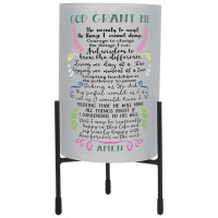 2pk -Hurricane Candleholder Serenity Prayer - (Pack of 2)