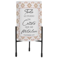 2pk -Hurricane Candleholder Todo Lo Puedo En - (Pack of 2) 2pk -Hurricane Candleholder Todo Lo Puedo En - (Pack of 2)