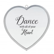 2pk -Heart Mirror Dance With Heart Med Silver - (Pack of 2) 2pk -Heart Mirror Dance With Heart Med Silver - (Pack of 2)