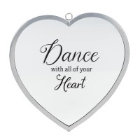 2pk -Heart Mirror Dance With Heart Med Silver - (Pack of 2) 2pk -Heart Mirror Dance With Heart Med Silver - (Pack of 2)