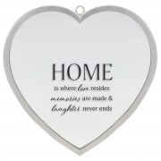 2pk -Heart Mirror Home Is Where Love Large - (Pack of 2) 2pk -Heart Mirror Home Is Where Love Large - (Pack of 2)