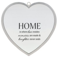 2pk -Heart Mirror Home Is Where Love Large - (Pack of 2)