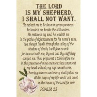 24pk -Itty Bitty Blessings THE LORD IS MY SHEPHERD PAPER 2X3 - (Pack of 24)