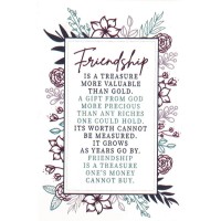 24pk -Itty Bitty Blessings FRIENDSHIP IS A TREASURE PAPER 2X3 - (Pack of 24)
