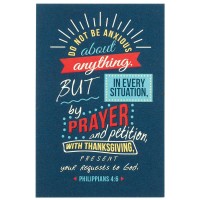 24pk -Itty Bitty Blessings DO NOT BE ANXIOUS PHIL.4:6 PAPER 2X3 - (Pack of 24)
