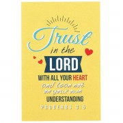 24pk -Itty Bitty Card Trust Lord Proverbs 3:5 2x3 - (Pack of 24)