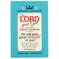 24pk -Itty Bitty Blessings THE LORD YOUR GOD ZEP.3:17 PAPER 2X3 - (Pack of 24)