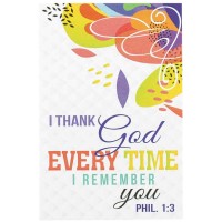 24pk -Itty Bitty Blessings I THANK GOD EVERY PHIL.1:3 PAPER 2X3 - (Pack of 24)