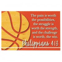 24pk -Itty Bitty Card Basketball Phil. 4:13 - (Pack of 24) 24pk -Itty Bitty Card Basketball Phil. 4:13 - (Pack of 24)