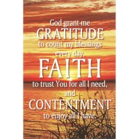 24pk -Itty Bitty Blessings God Grant Me Gratitude Paper 2x3 - (Pack of 24)