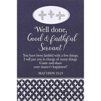 24pk -Itty Bitty Card Faithful Servant Blue - (Pack of 24) 24pk -Itty Bitty Card Faithful Servant Blue - (Pack of 24)