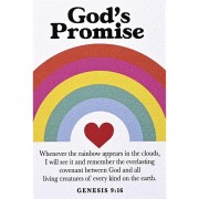 24pk -Itty Bitty Card Rainbow Gods Promise - (Pack of 24)