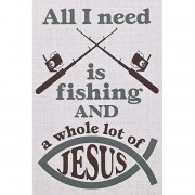 24pk -Itty Bitty Card Fishing And Jesus - (Pack of 24)