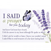 24pk -Itty Bitty Card Lavender I Said A Prayer - (Pack of 24)
