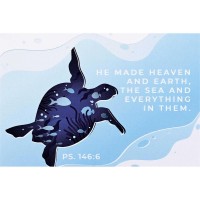 24pk -Itty Bitty Card He Made Heaven And Earth - (Pack of 24)