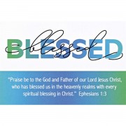 24pk -Itty Bitty Card Blessed Praise Be To God - (Pack of 24)
