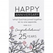 24pk -Itty Bitty Card Happy Anniversary 25th - (Pack of 24) 24pk -Itty Bitty Card Happy Anniversary 25th - (Pack of 24)