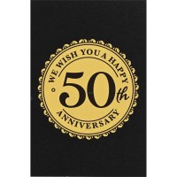 24pk -Itty Bitty Card Happy Anniversary 50th - (Pack of 24)
