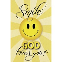24pk -Itty Bitty Card Smile God Loves You - (Pack of 24)