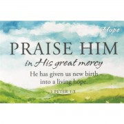 24pk -Bookmark Itty Bitty Blessings HOPE 1 PETER 1:3 2X3 - (Pack of 24) 24pk -Bookmark Itty Bitty Blessings HOPE 1 PETER 1:3 2X3 - (Pack of 24)