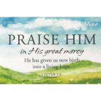 24pk -Bookmark Itty Bitty Blessings HOPE 1 PETER 1:3 2X3 - (Pack of 24)