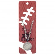 2pk -Necklace Football Pray Hard 24in - (Pack of 2)