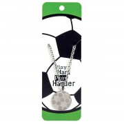 2pk -Necklace Soccer Pray Hard Him 24in - (Pack of 2)