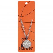 2pk -Necklace Basketball Pray Hard Him - (Pack of 2)