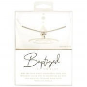 Necklace Baptized Cross 18in Chain