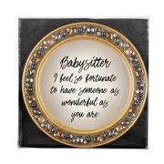 4pk -Babysitter Amber Jeweled Coaster Set - Pack of 4