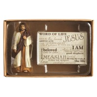 2pk -Jesus Figurine with Names Blessings Set - (Pack of 2) 2pk -Jesus Figurine with Names Blessings Set - (Pack of 2)
