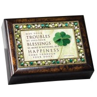May Your Troubles Musical Keepsake Box